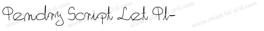 Pendry Script Let Pl字体转换